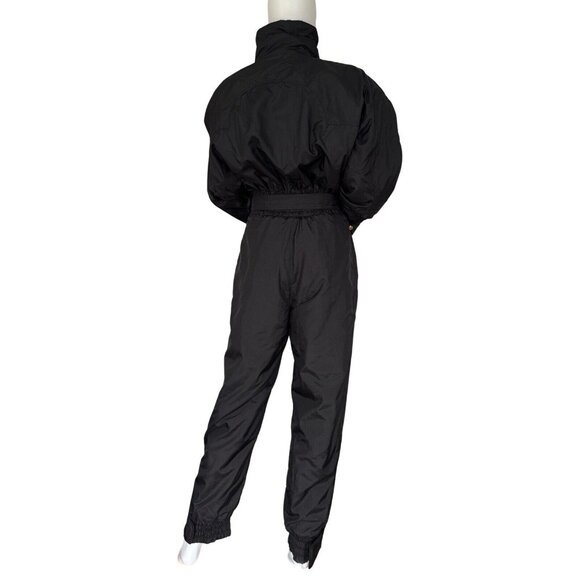 Vintage Bogner Ski Suit Size M 10 Black/gold - Picture 3 of 13
